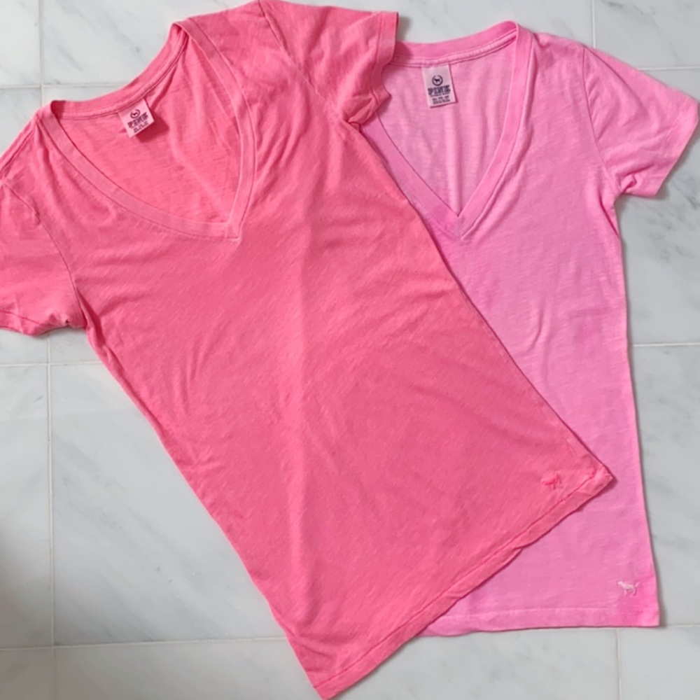Lot of 2 Victoria’s Secret PINK tshirts
